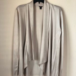 Biege Ann Taylor Long Sleeve Cardigan Sweater